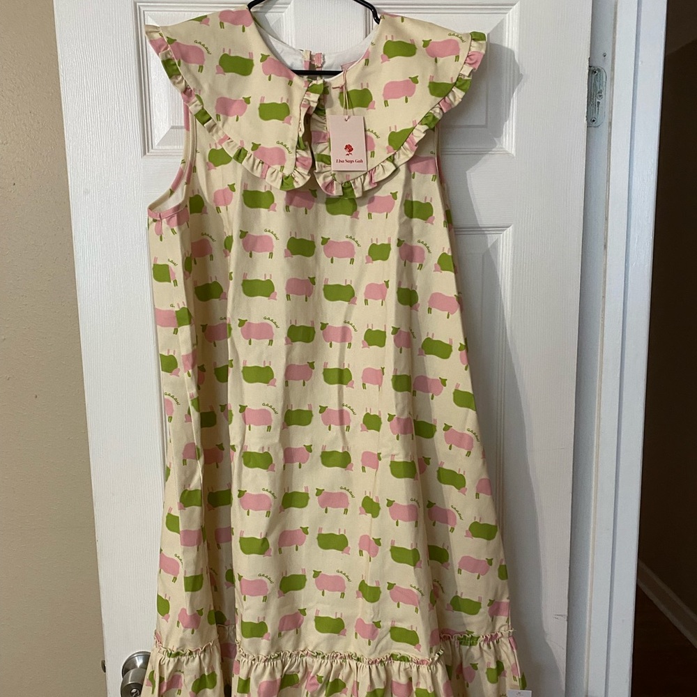 Lisa Says Gah Stevie Denim Dress - Counting Sheep